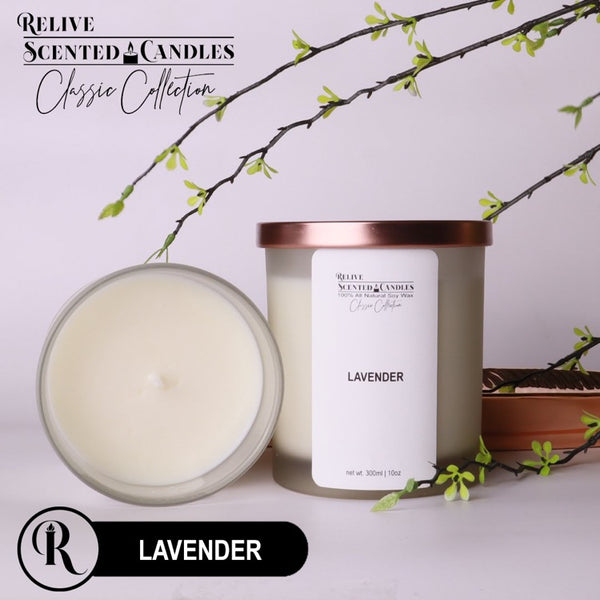 LAVENDER Scented Soy Wax Candles | Classic Collection by Relive Scented Candles-Relive Scented Candles-ANEC Global