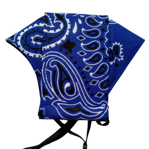 Washable Facemask - Tribal Design Blue