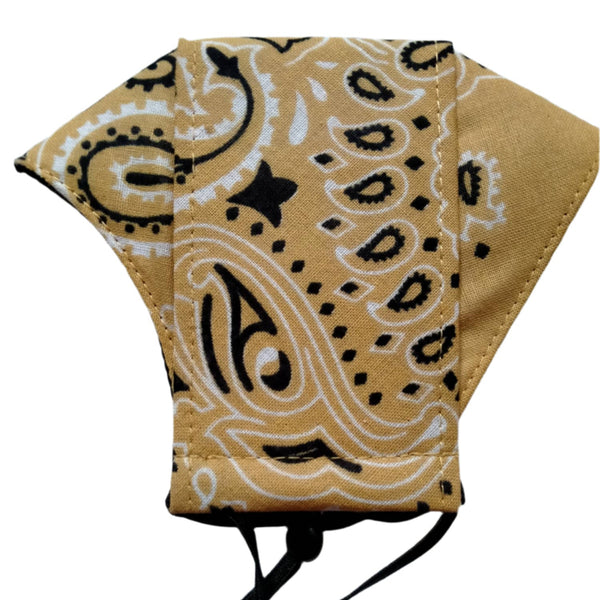 Washable Facemask - Tribal Design Light Brown