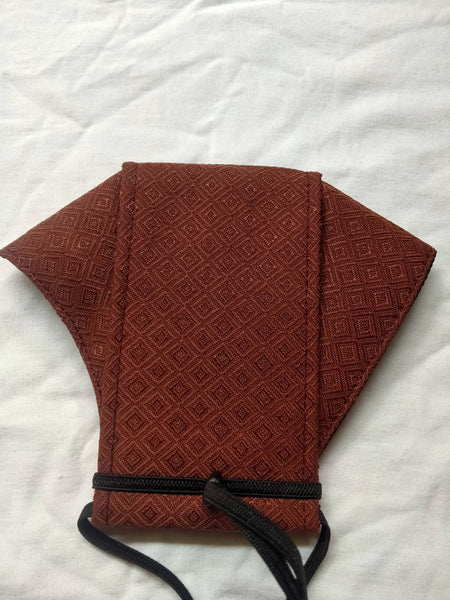 Washable Facemask -  Brown Plain Design
