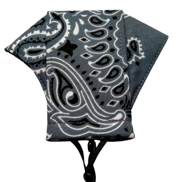 Washable Facemask - Tribal Design Gray