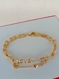 Gold Bracelet - Stainless Steel (Love)