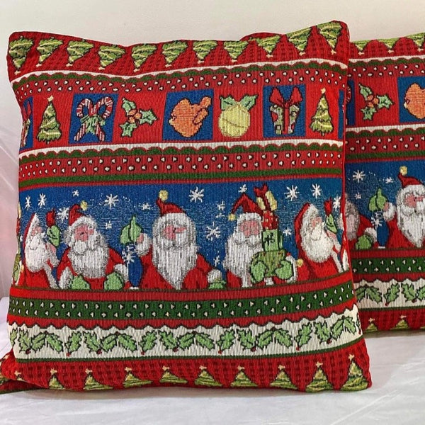 Santa’s Throw Pillow Cases (Small Santa design)