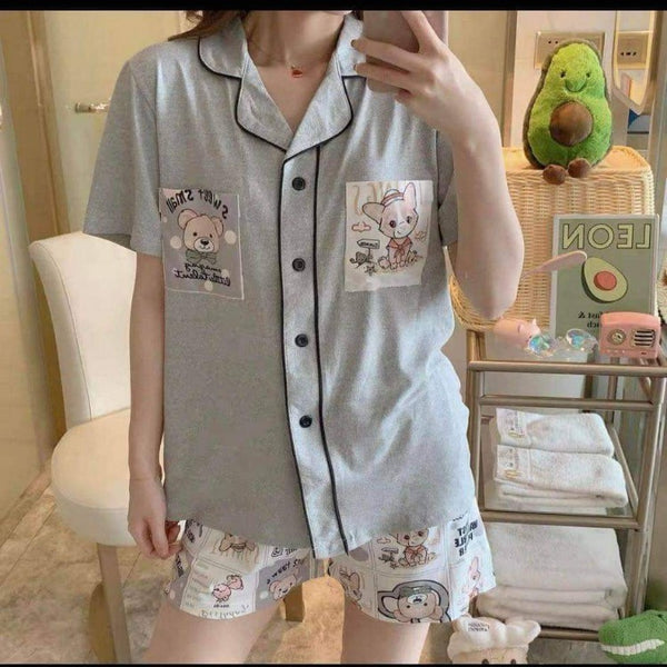 Terno Sleepwear (Short) - Gray