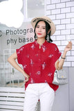 Floral Blouse - Red