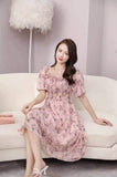 Dress Floral - Pink