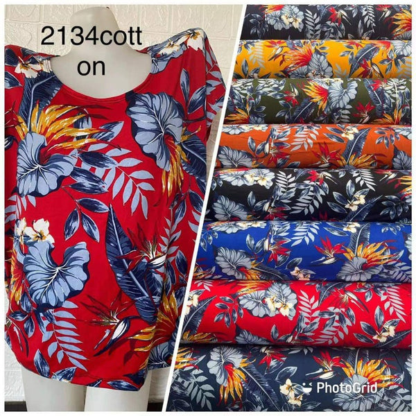 Big Size Cotton Spandex Blouse - 6pcs (Design#3)