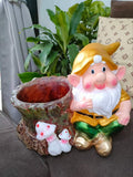 Lucky Welcome Dwarf with Tree Pot