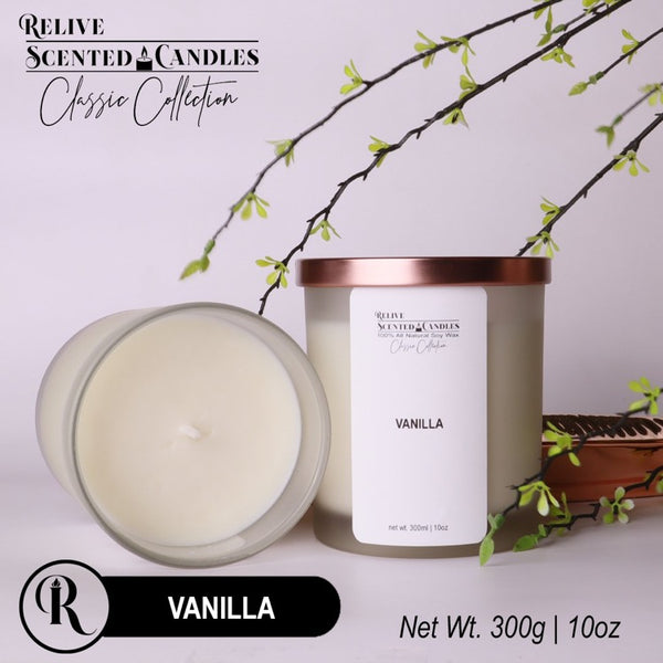 VANILLA Scented Soy Wax Candles | Classic Collection by Relive Scented Candles-Relive Scented Candles-ANEC Global