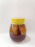 Pure Wild Honey Jar with Honeycomb