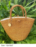 Abaca Tan Handy Bag