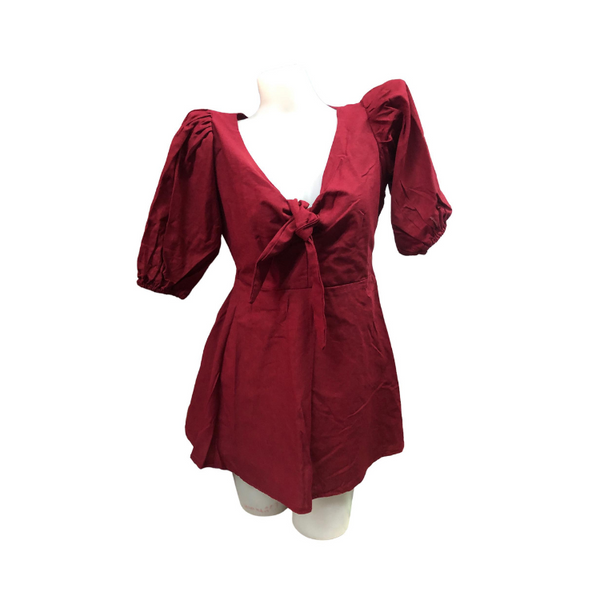 Alyssa Dress - Maroon