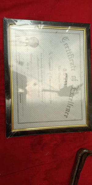 Certificate  frame