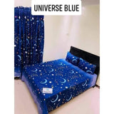 Bed Sheet for Single Bed - Universe Blue