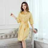 Bathrobes Silk - Yellow