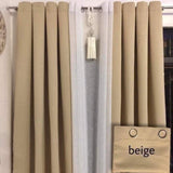 3 in 1 Blackout Curtain - Beige