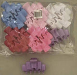 Hair Clip or Clamp - Assorted Colors for 6pcs