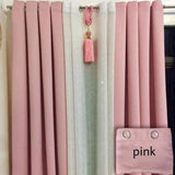 3 in 1 Blackout Curtain - Pink