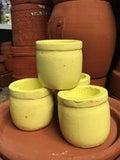 Mini Clay Pot - Yellow