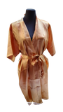 Silk Bridal Robe - Gold