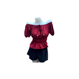 Alexandra Blouse - Maroon