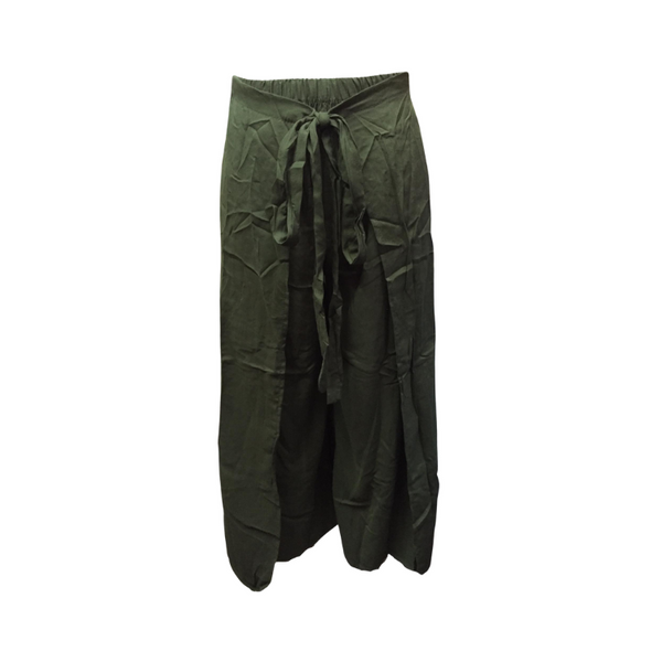 Overlap Square Pants - Army Green