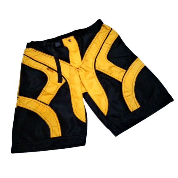 Trekking Short for Men - Black and Yellow