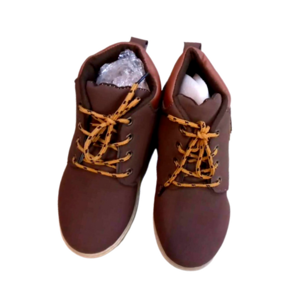 Hight Cut Shoes for Teens - Dark Brown