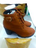 Boots with Heels for Women - Brown