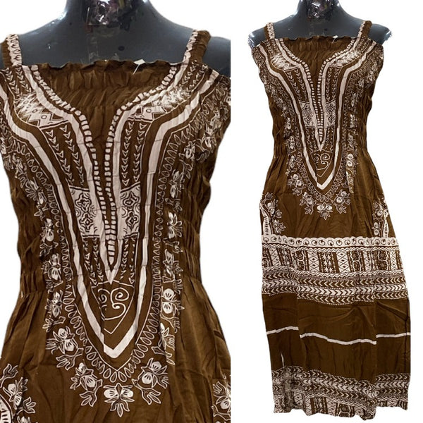 Bohemian Dress Sleeveless Batik Dress - 6