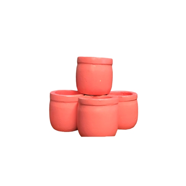 Mini Clay Pot - Pink