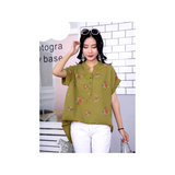 Floral Blouse - Moss