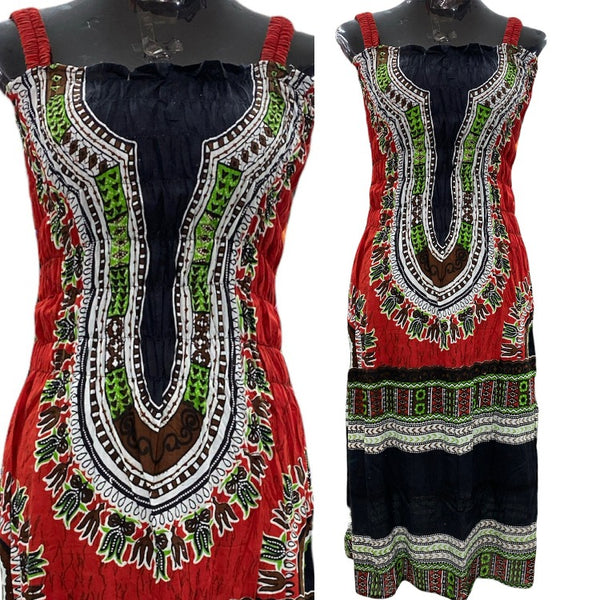 Bohemian Dress Sleeveless Batik Dress - 1