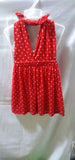 Polka Dots Sleeveless dress for Kids - Red