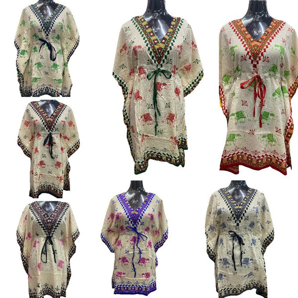 Kaftan Mini Dress or Batik Dress - Design 2