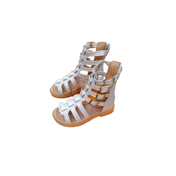 Gladiator Sandals for Kids - White