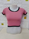 Knitted Crop Top - Old Rose