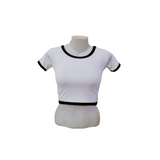 Knitted Crop Top - White