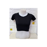 Knitted Crop Top - Black