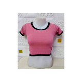 Knitted Crop Top - Old Rose