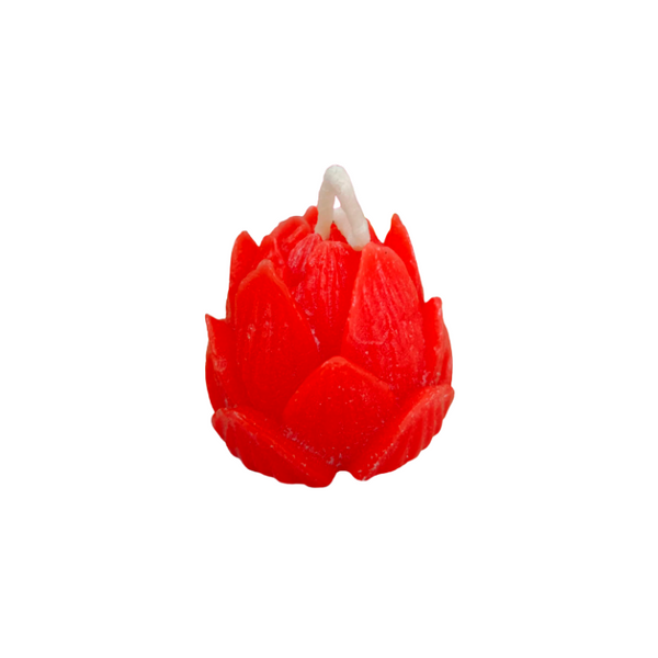 Unscented Petals Candle - Red