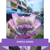 Purple Roses Bouquet