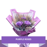 Purple Roses Bouquet