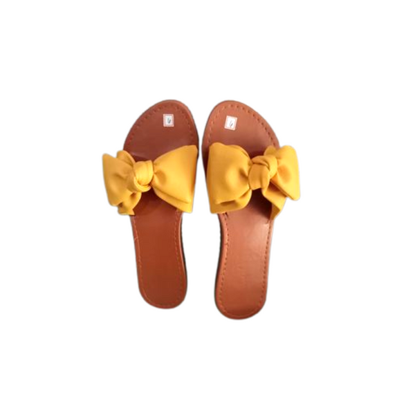 Ribbon Sandals - Yellow