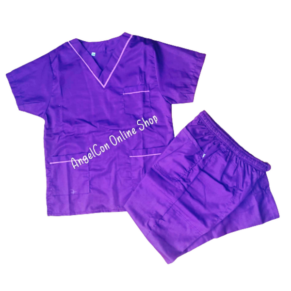 Scrub Suit V Neck - Purple