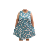 Sleeveless Dress Plus Size - Light Blue