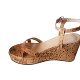 Wooden wedge heels