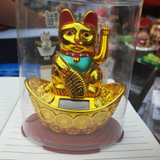 Solar Lucky Gold Cat Medium