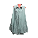 Duster Dress with Collar - Teal