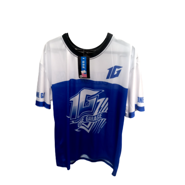 Rider Shirt - White and Blue